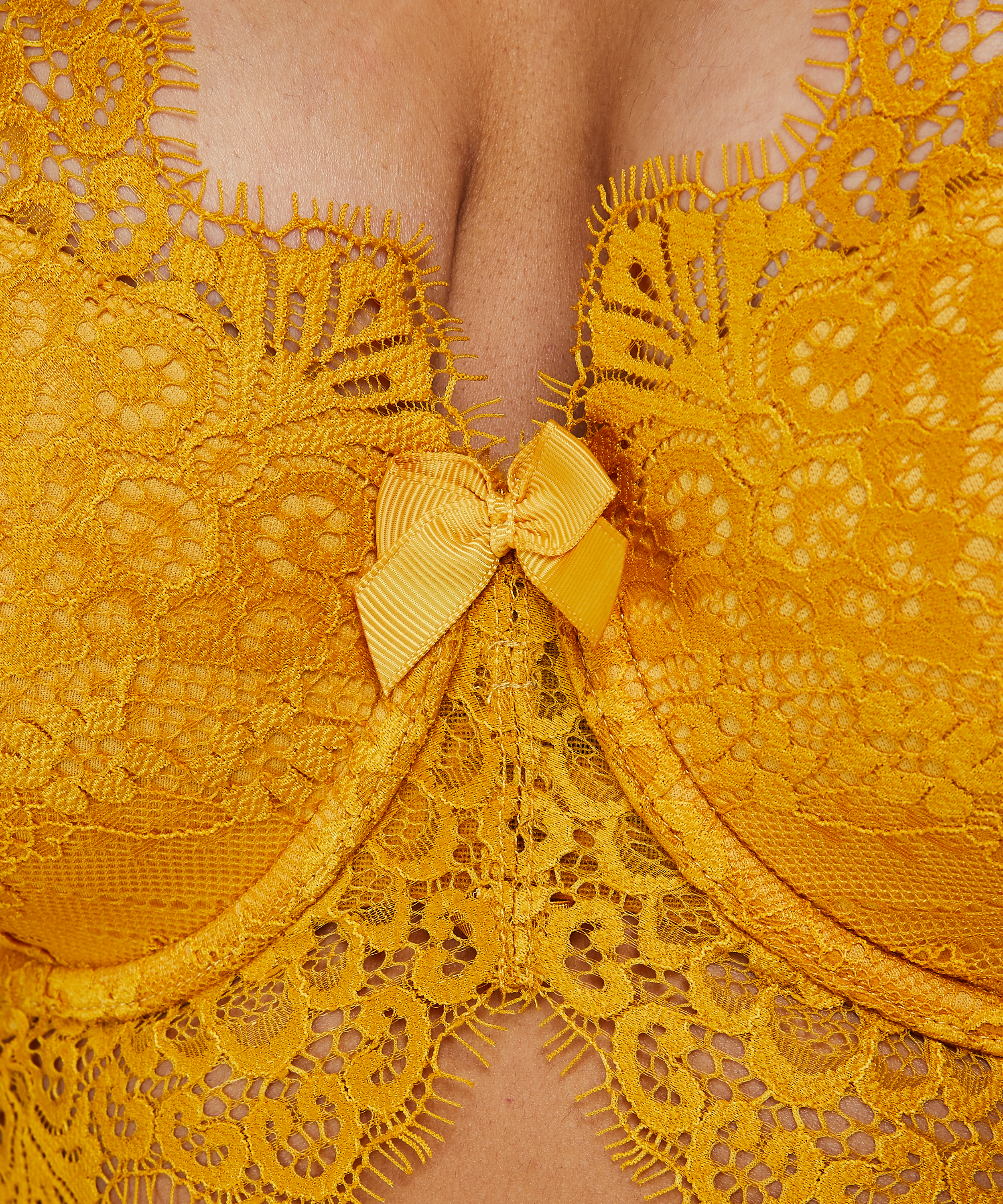 Formpressad longline-bh med bygel Marilee, Gul, main