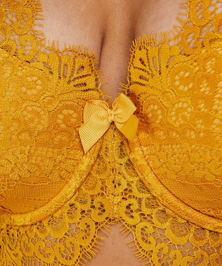 Formpressad longline-bh med bygel Marilee, Gul