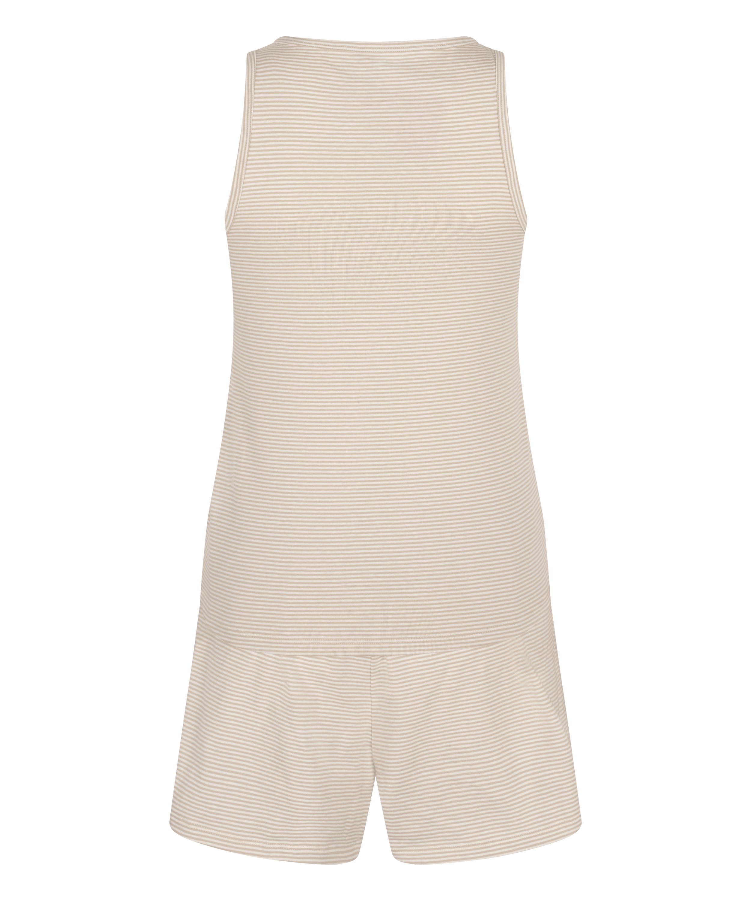 Pyjamasset med Linne i Jersey, Beige, main