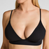 Triangel Bralette Smooth, Svart