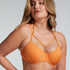 Bikiniöverdel Scallop Lurex, Orange