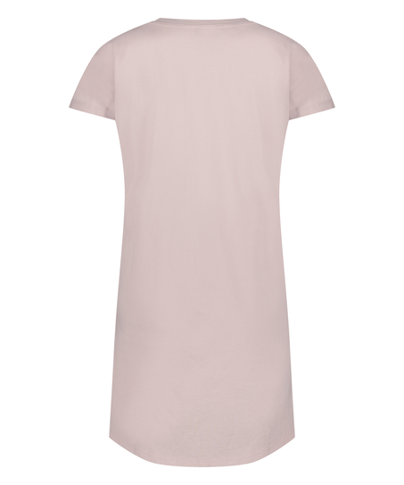 Nattskjorta med rund hals, Lila