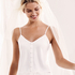 Linne satin Bridal, Vit