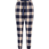 Pyjamasbyxa Twill Check Cuff, bl&aring;