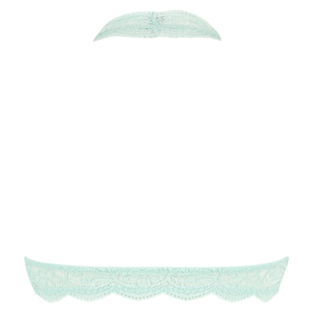 Bralette Halter Lace, Grön