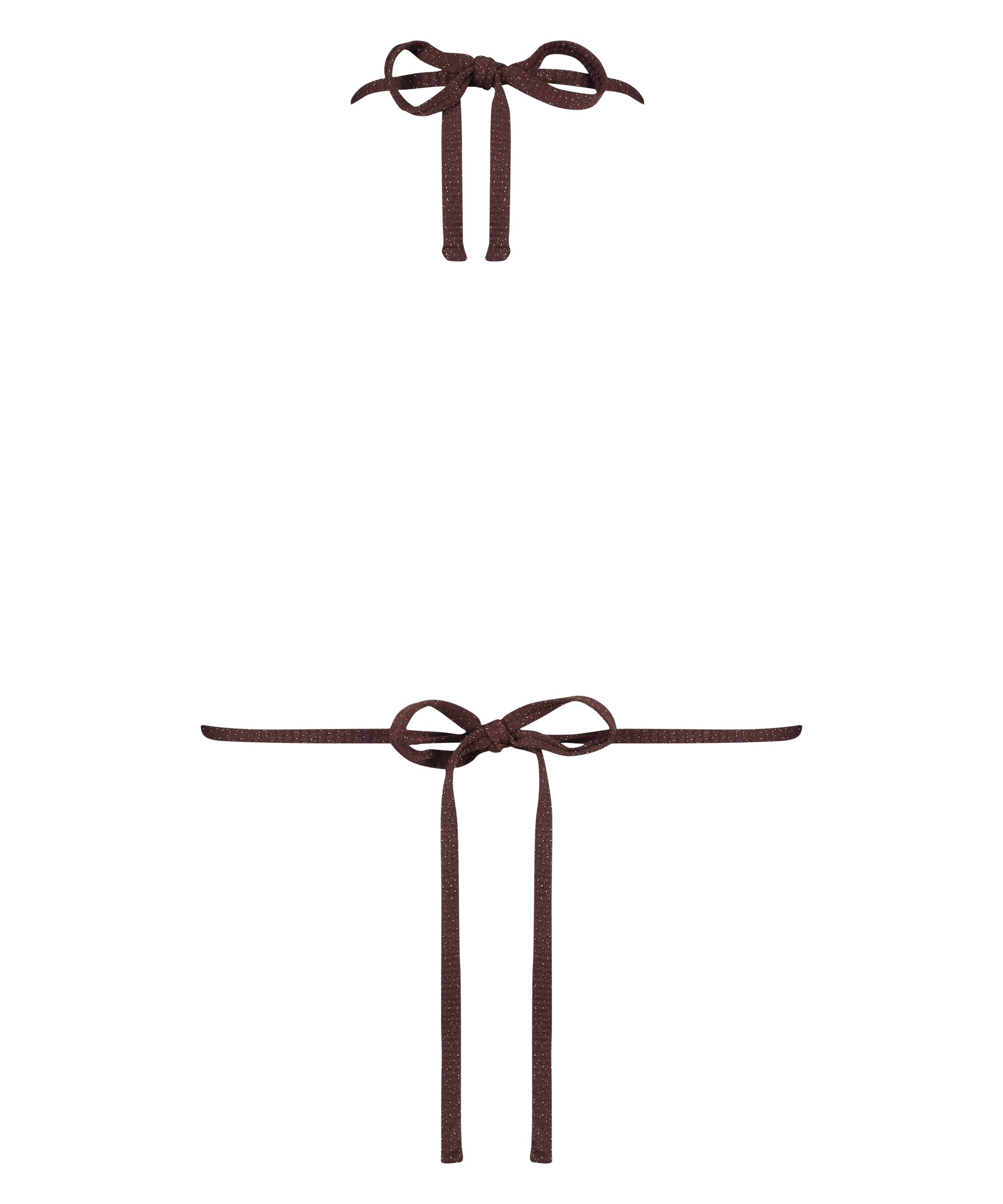 Triangular Scallop Lurex, Brun, main