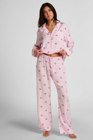 Hunkemöller Byxa vävd körsbär Rosa