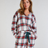 Pyjamastopp flanell, Vit