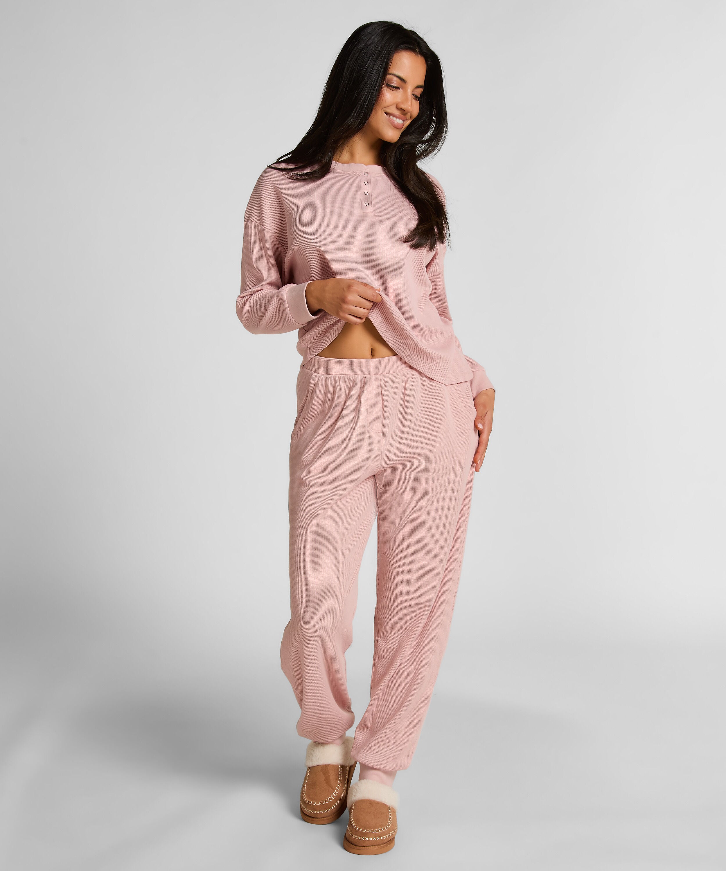 Joggers Waffle, Rosa Joggers Waffle, Rosa