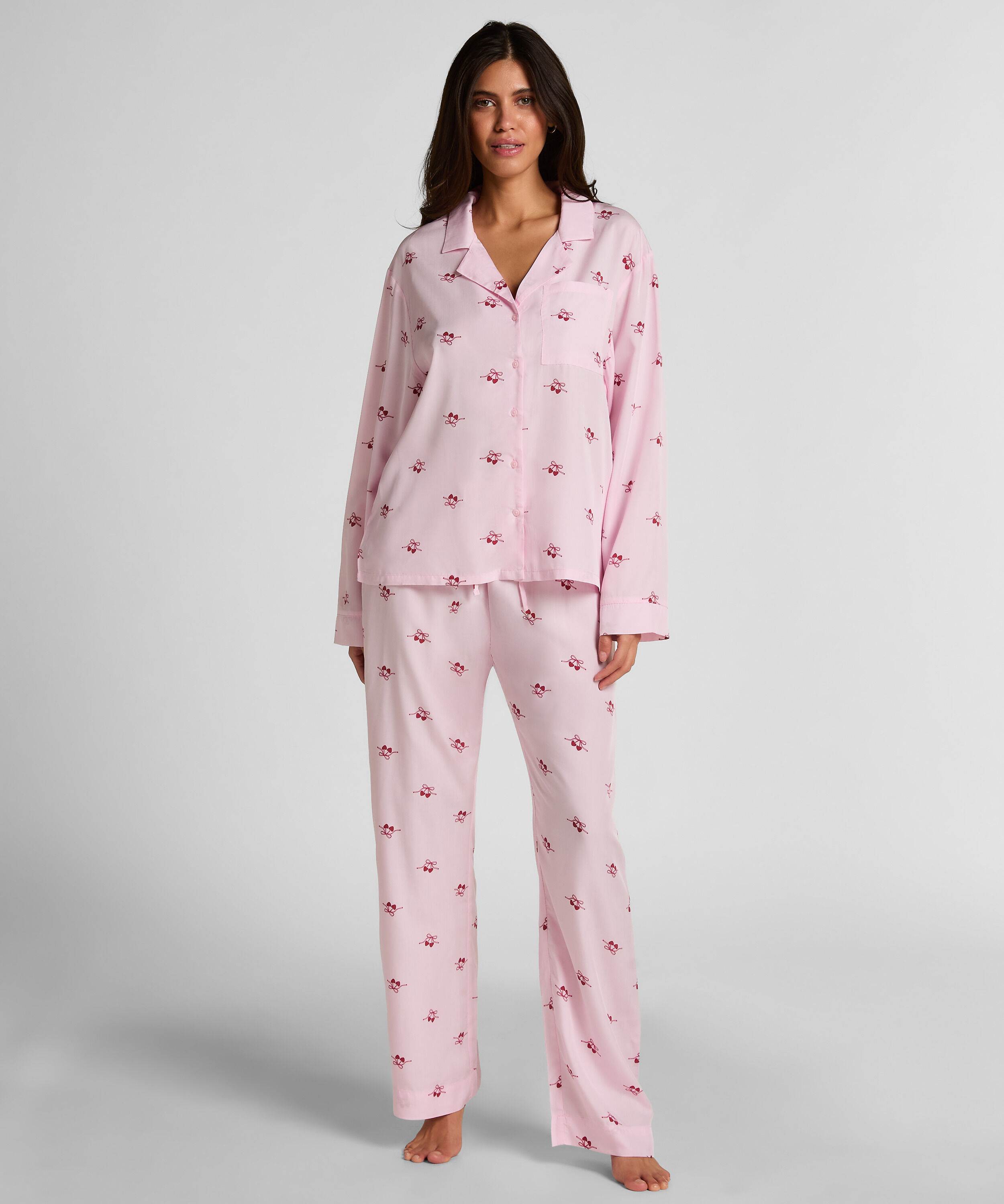 Jacka vävd körsbär