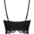 Formpressad longline-bh med bygel Heather, Svart