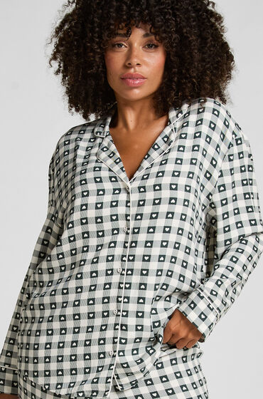 Hunkemöller Pyjamasset i twill Grön