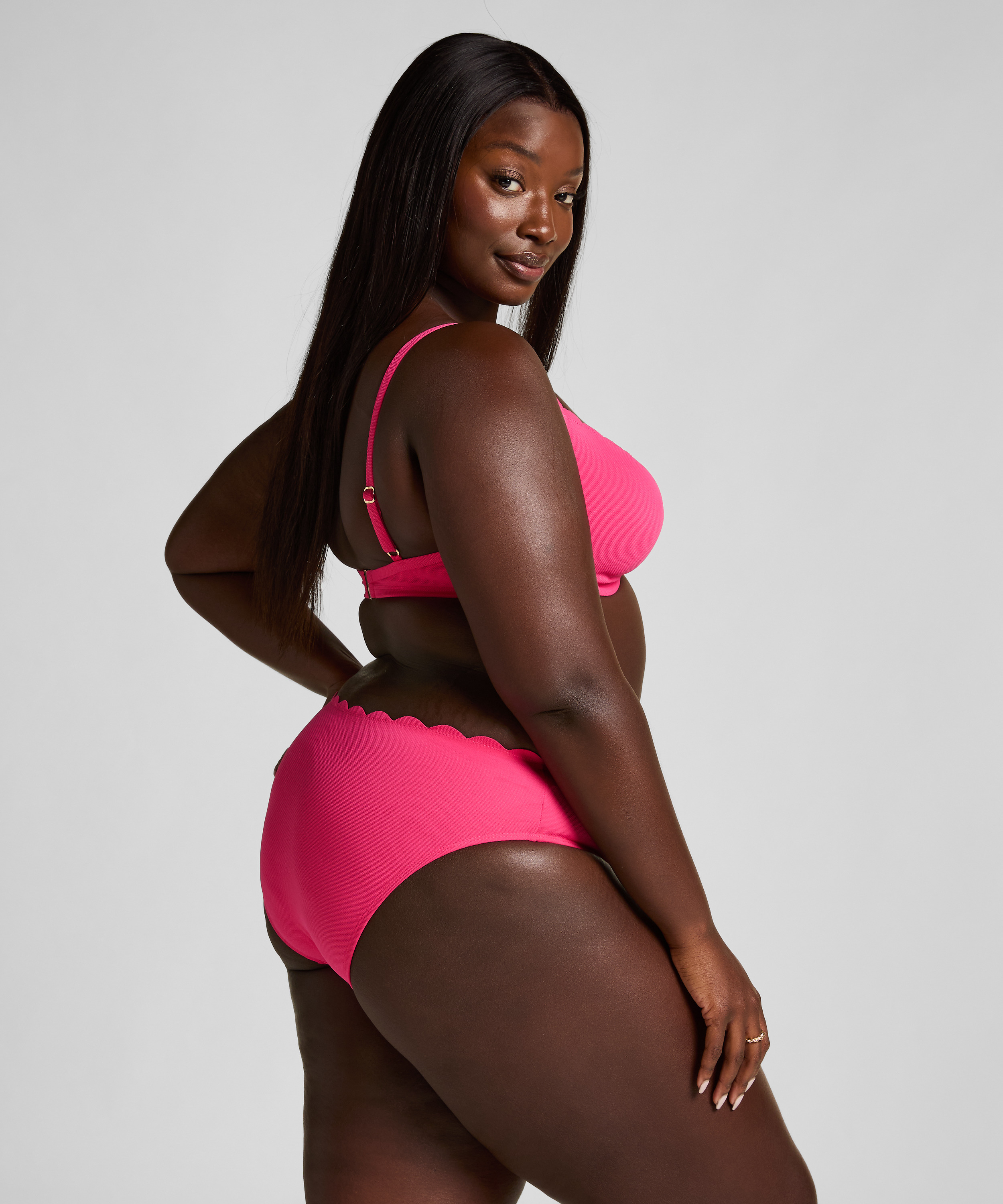 Scallop Rio bikiniunderdel, Rosa, main