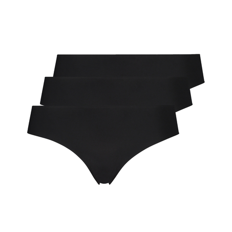 Brazilian-trosa Invisible i bomull, Svart