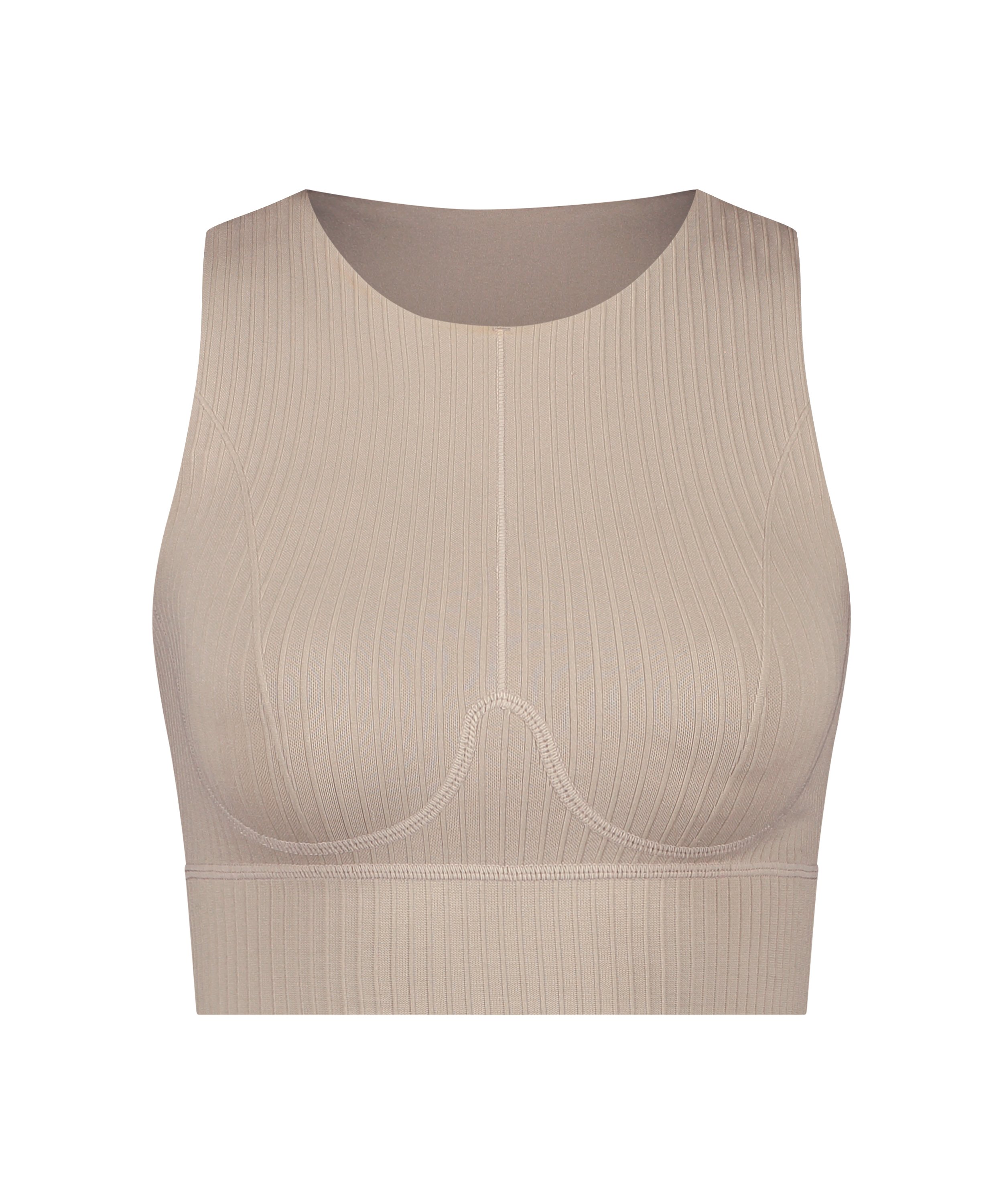 HKMX sömlös sport-bh, Beige, main
