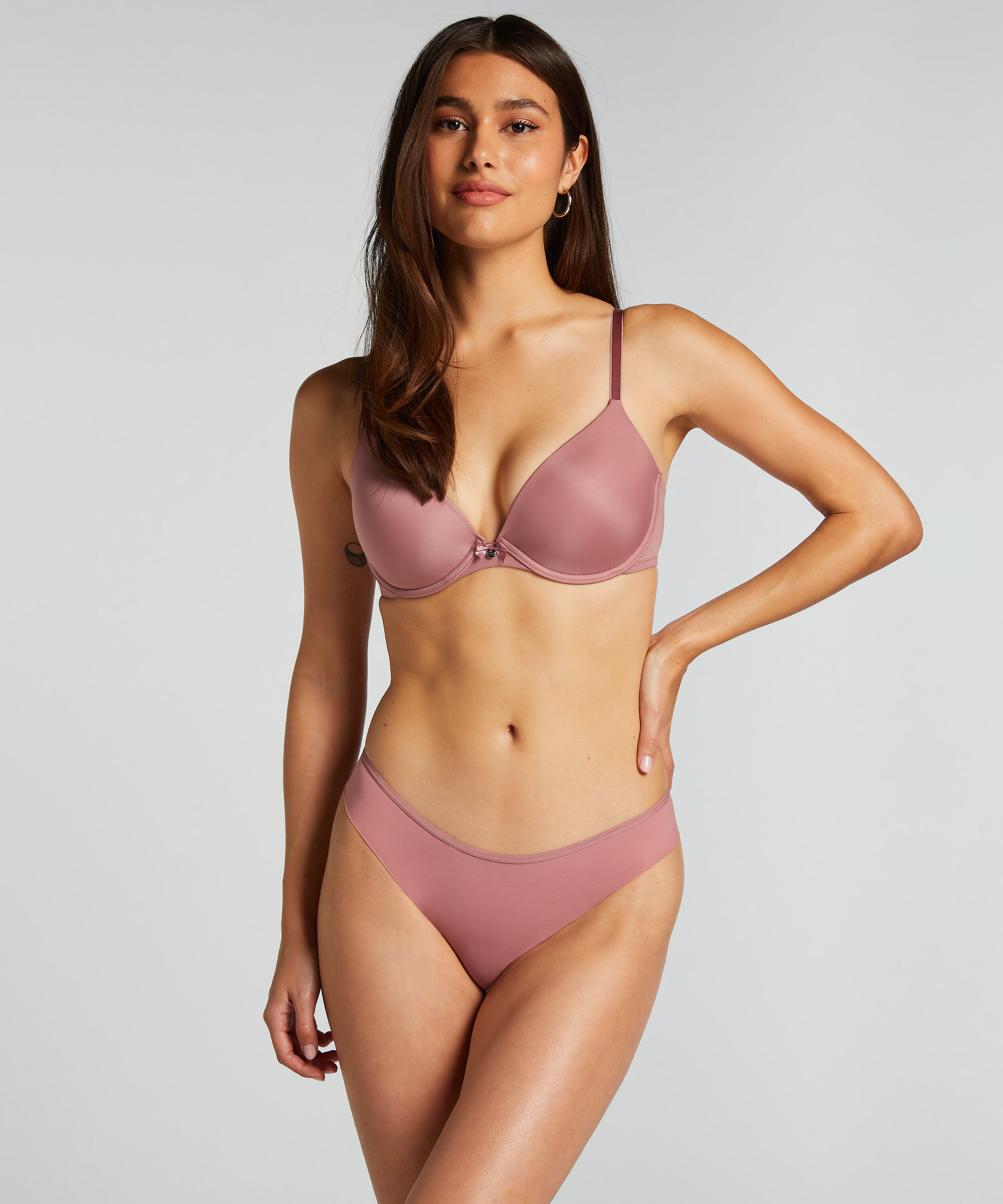 Brazilian-trosa Invisible Lace Back, Rosa