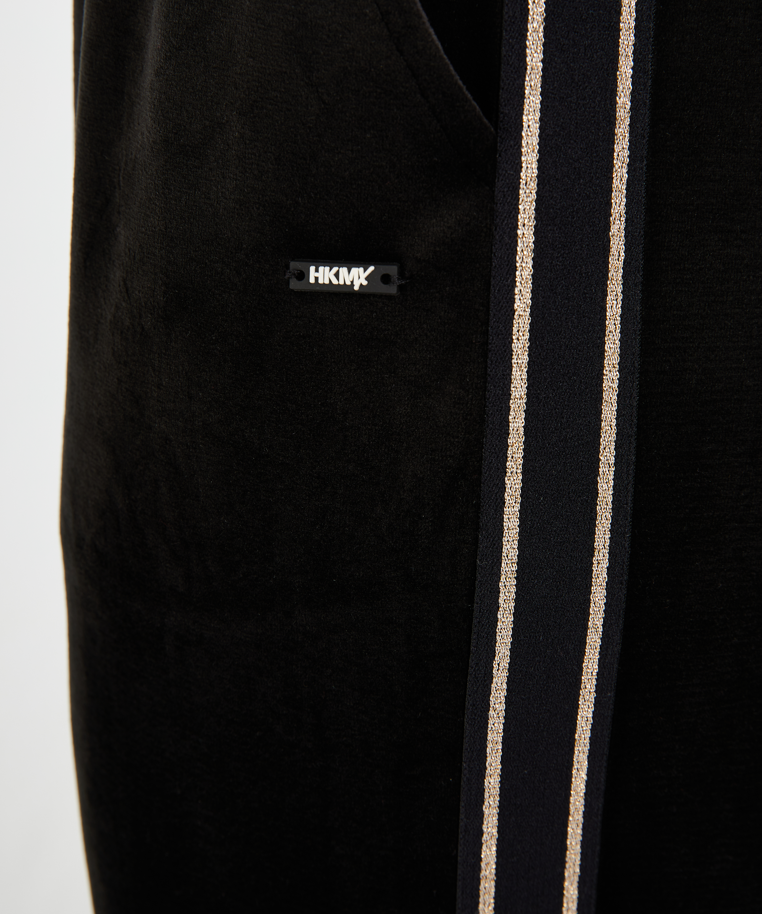 HKMX Sportbyxor Velour, Svart, main