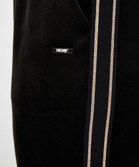 HKMX Sportbyxor Velour, Svart