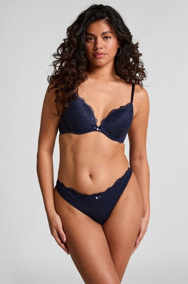 Hunkemöller Stringtrosa Marine Blå