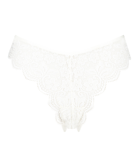 Högt skuren braziliantrosa, Vit