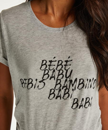 Kortärmat mammanattlinne, Grå