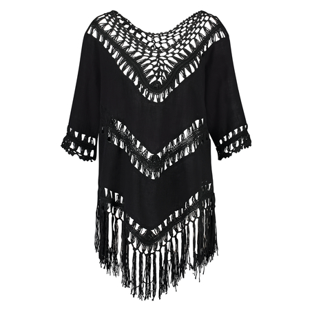 Fringe Tunika, Svart