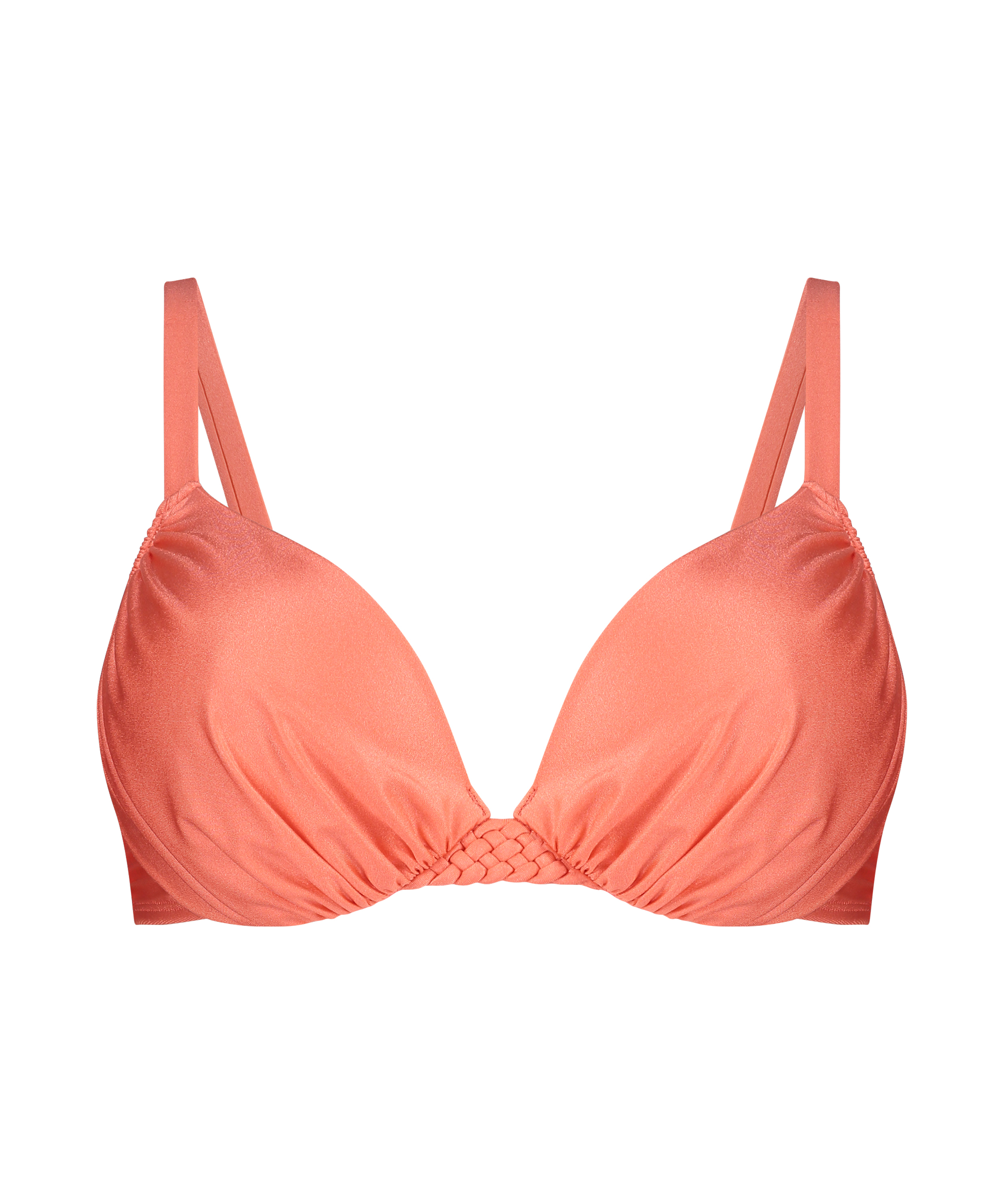 Formpressad bikiniöverdel med bygel Sunrise, Orange, main