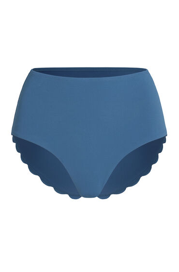 Hunkemöller Bikininederdel Scallop med hög midja Blå