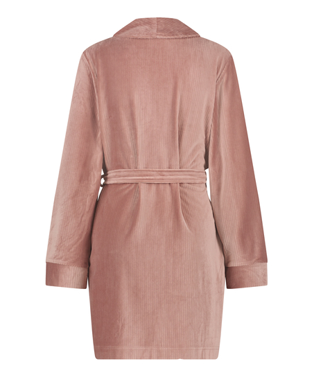 Morgonrock Velvet, Rosa