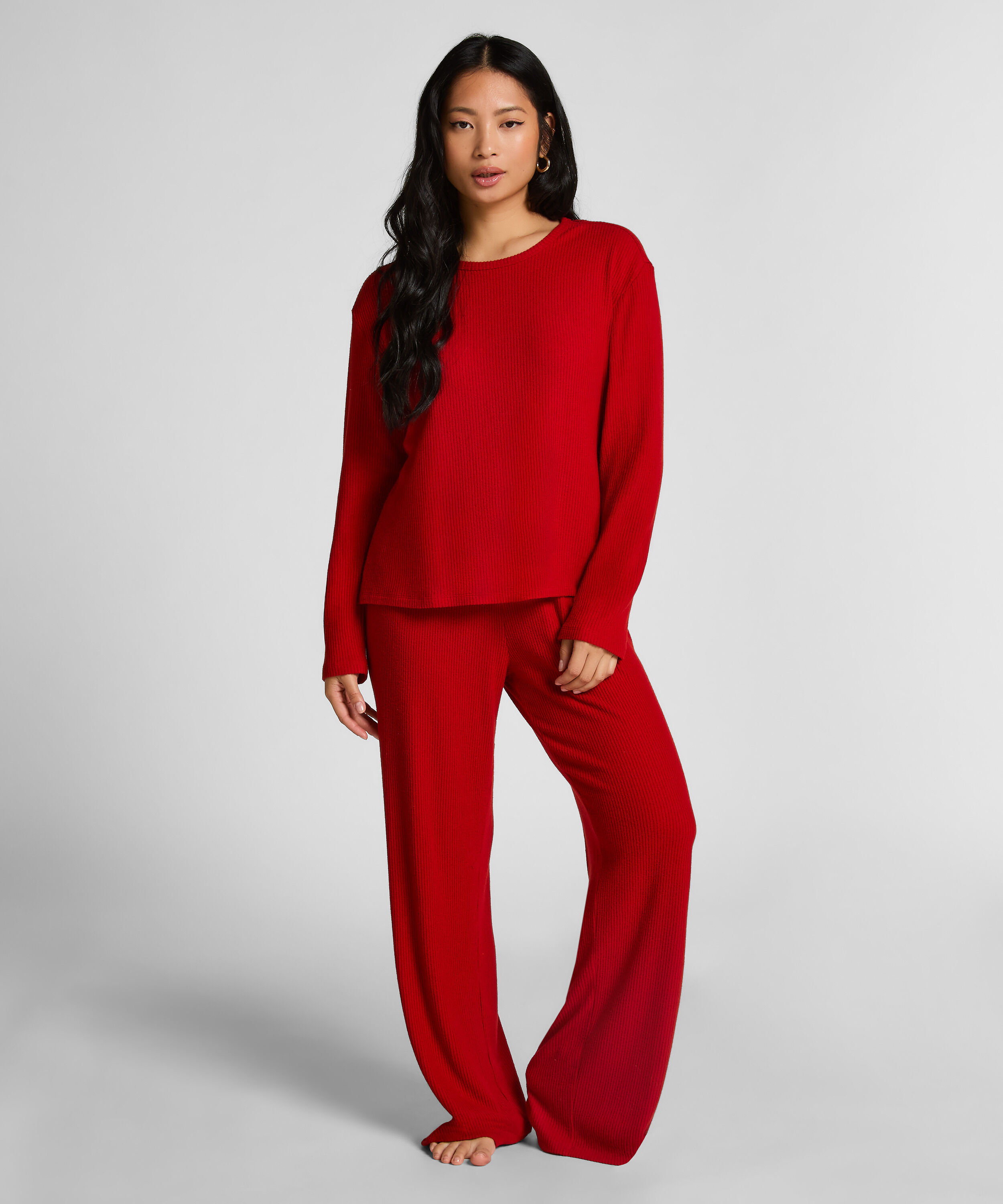 Långärmad pyjamastopp Jersey