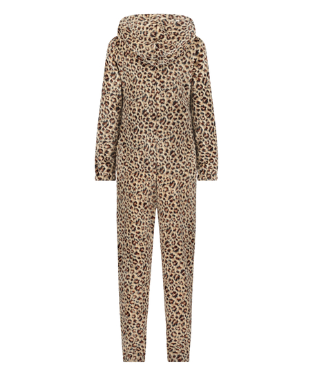 Onesie-fleece, Beige