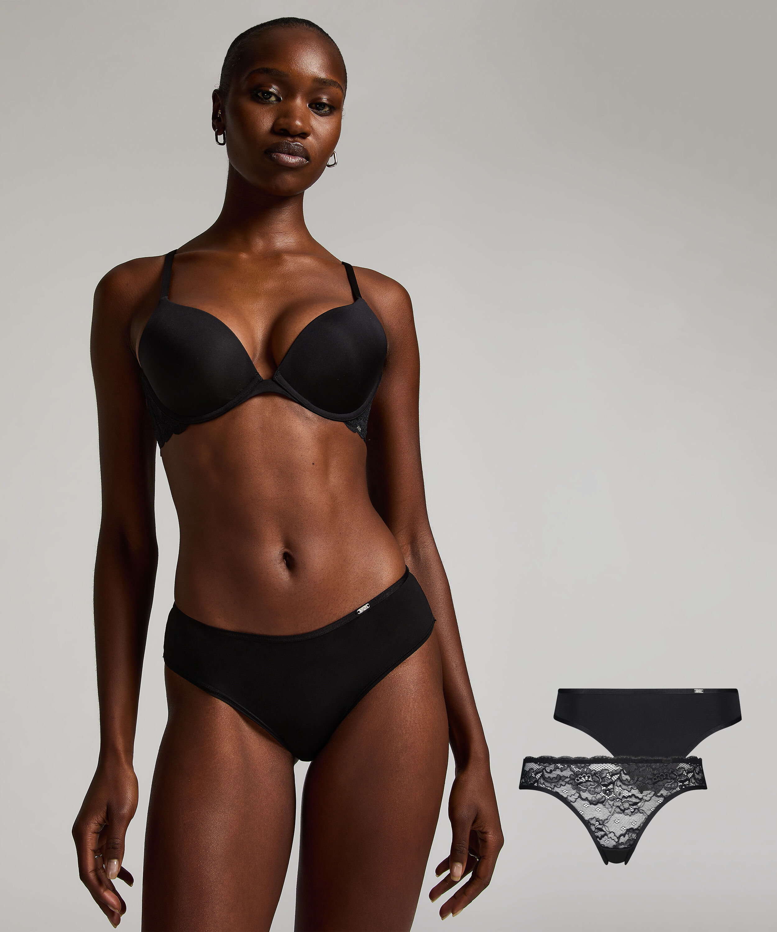 2-pack trosor Angie, Svart