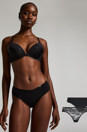 Hunkemöller 2-pack trosor Angie Svart