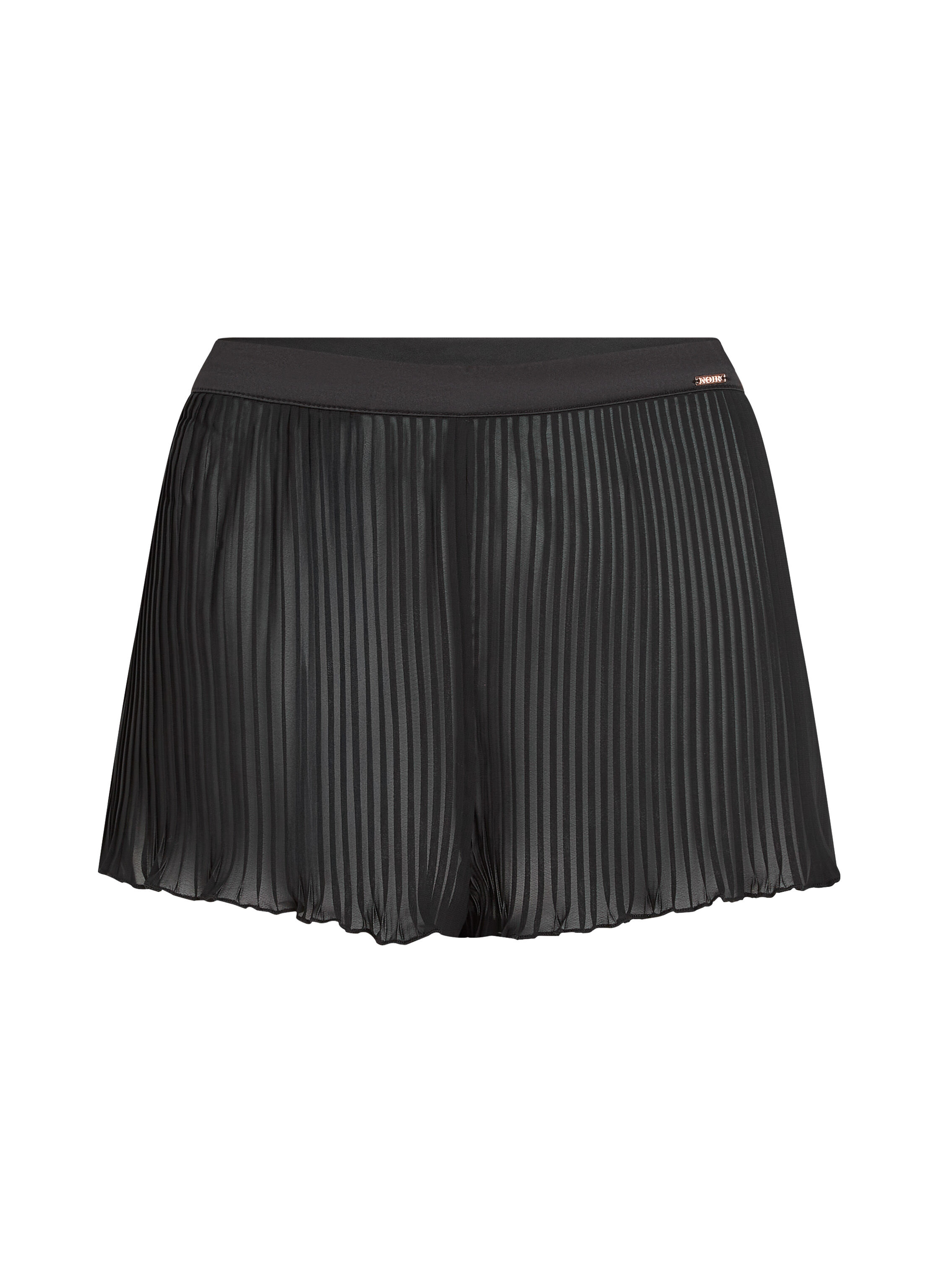 Plisse shorts, Svart