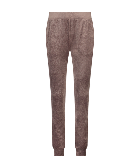 Joggingbyxor Velour, Brun