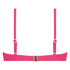 Scallop formpressad bikinitopp med bygel, Rosa