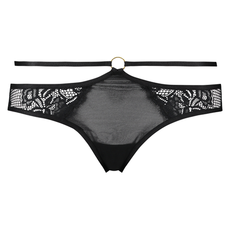 Brazilian-trosa Open Back Jenny, Svart