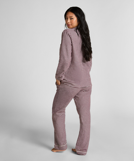Pyjamastopp Flanel Essentials, Lila