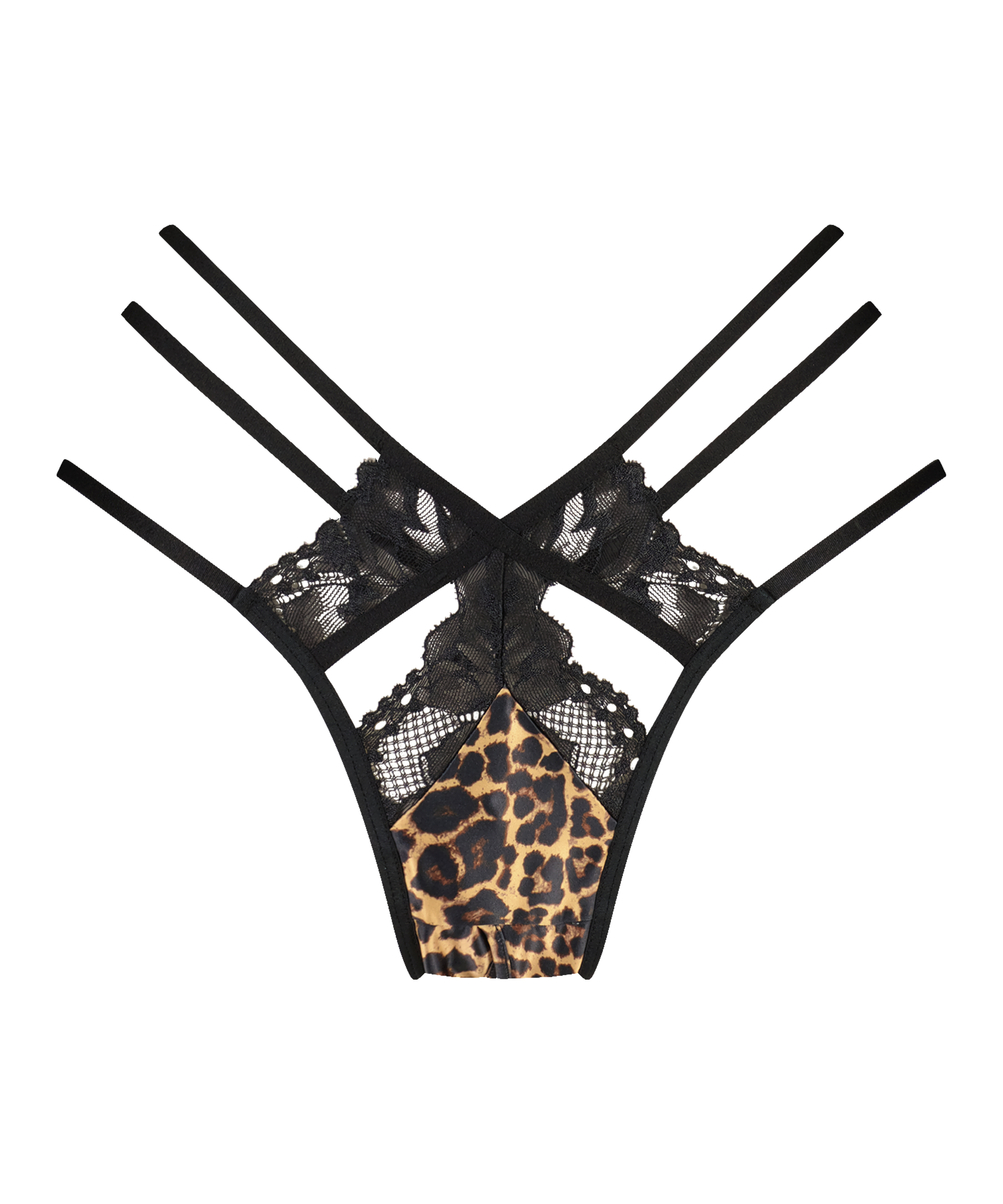 Brazilian-trosa med &ouml;ppen gren Ellie, Svart, main