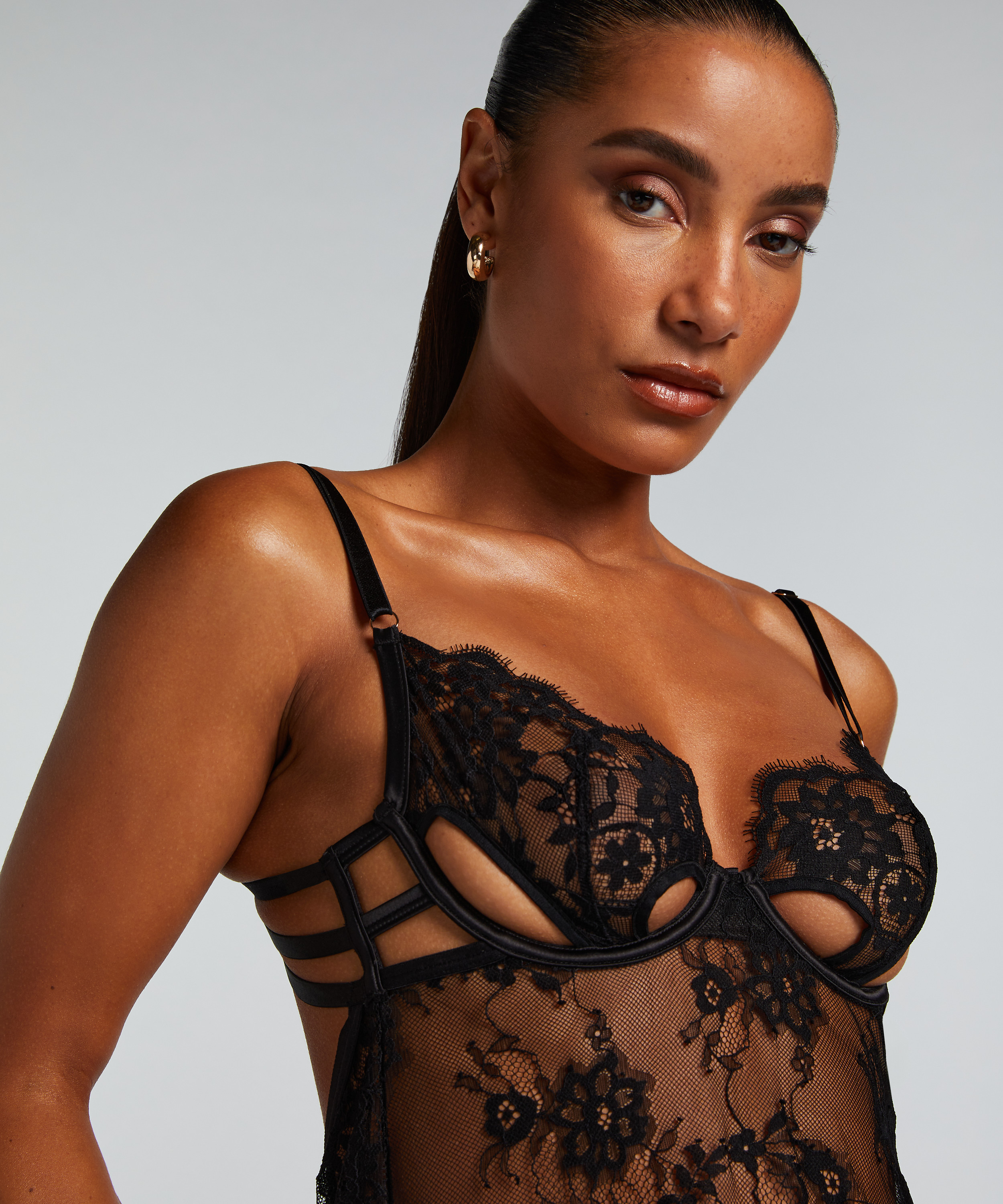 Slipklänning Mya, Svart, main