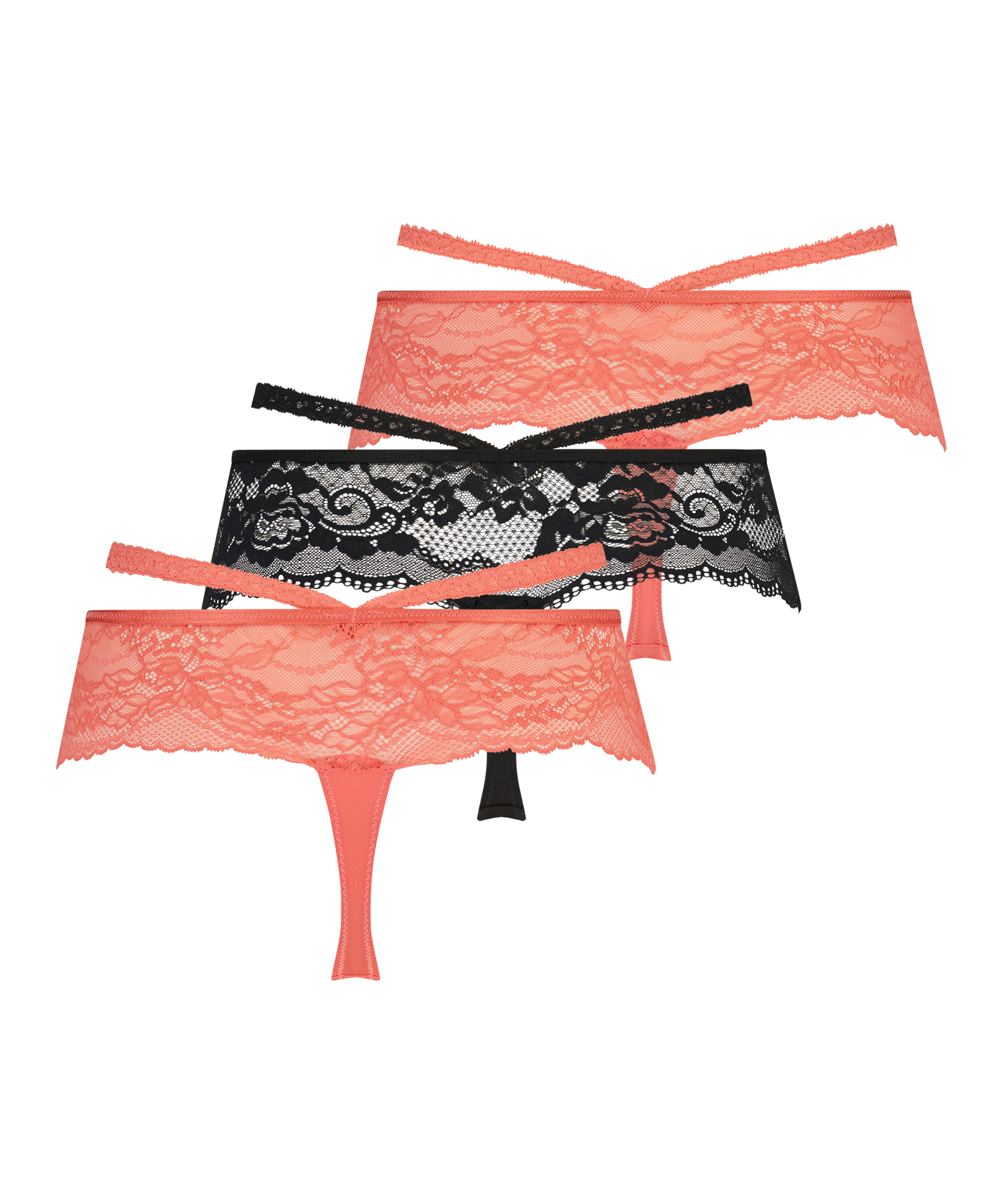 3-pack Francesca boxerstringtrosa, Orange, main