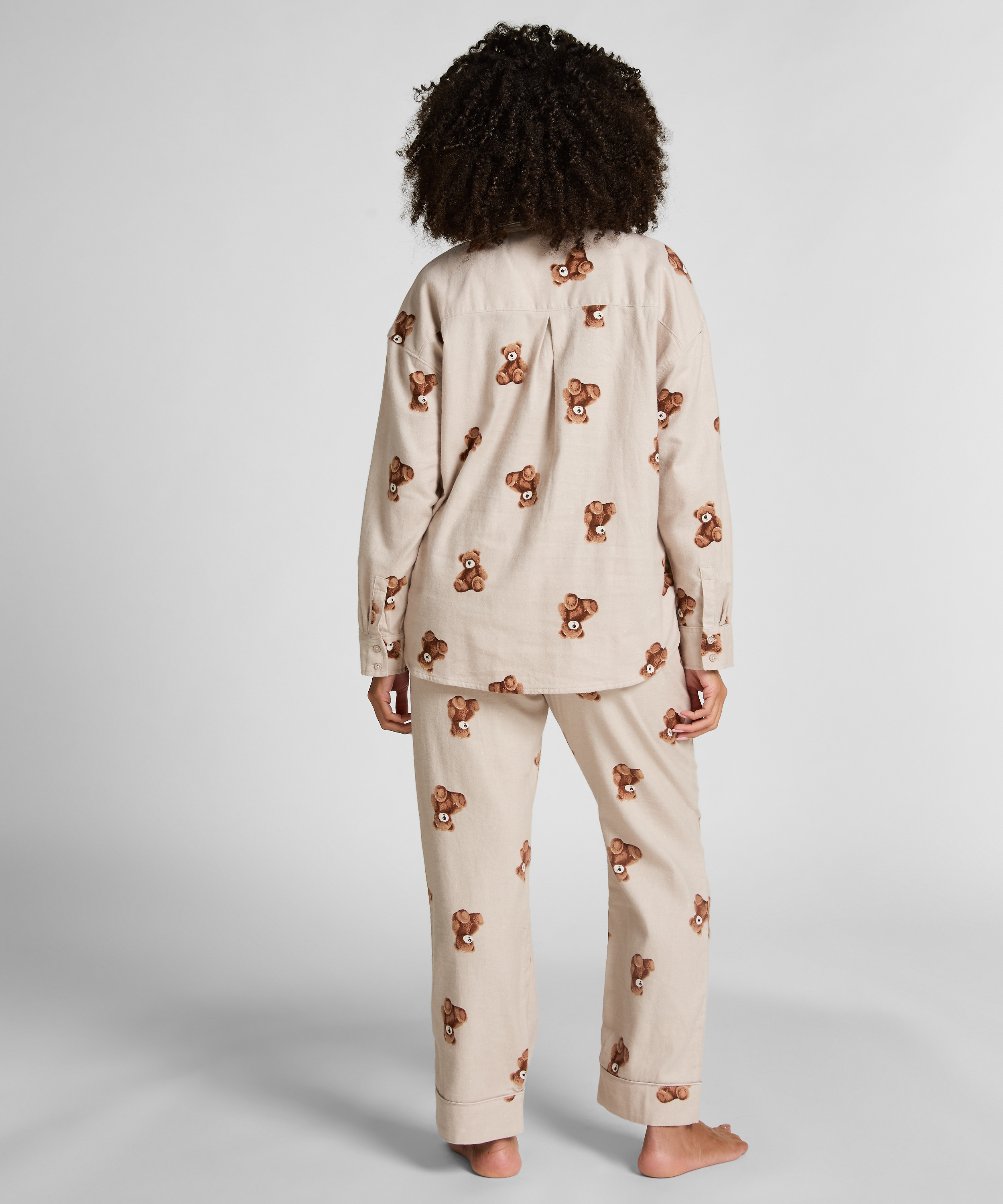 Jacka i flanelltwill Bear, Beige, main