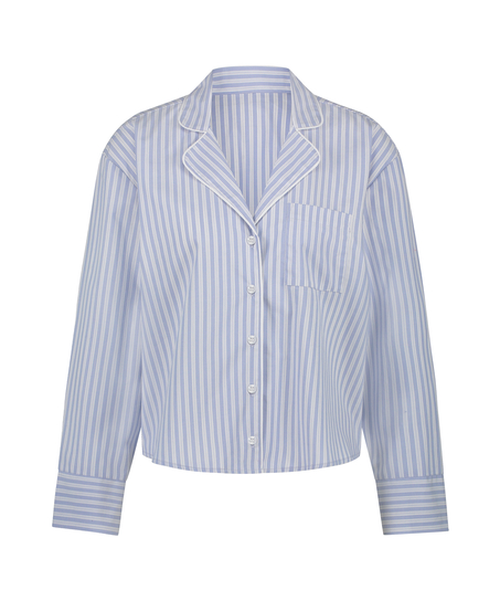 Pyjamastopp bomull, Blå