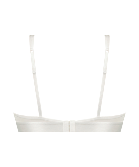 Vibrerande bralette i n&auml;t, Vit