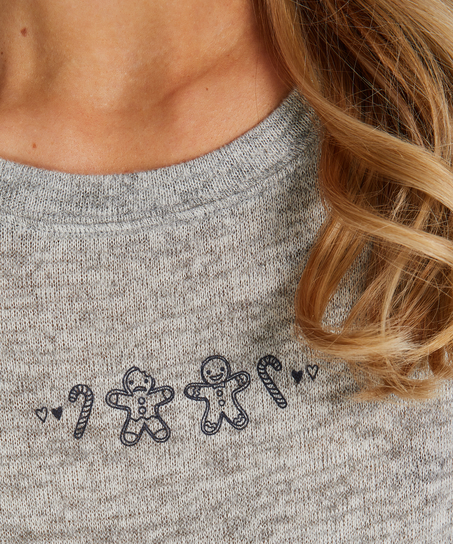 Presentset L&aring;ngt pyjamasset jersey, Gr&aring;