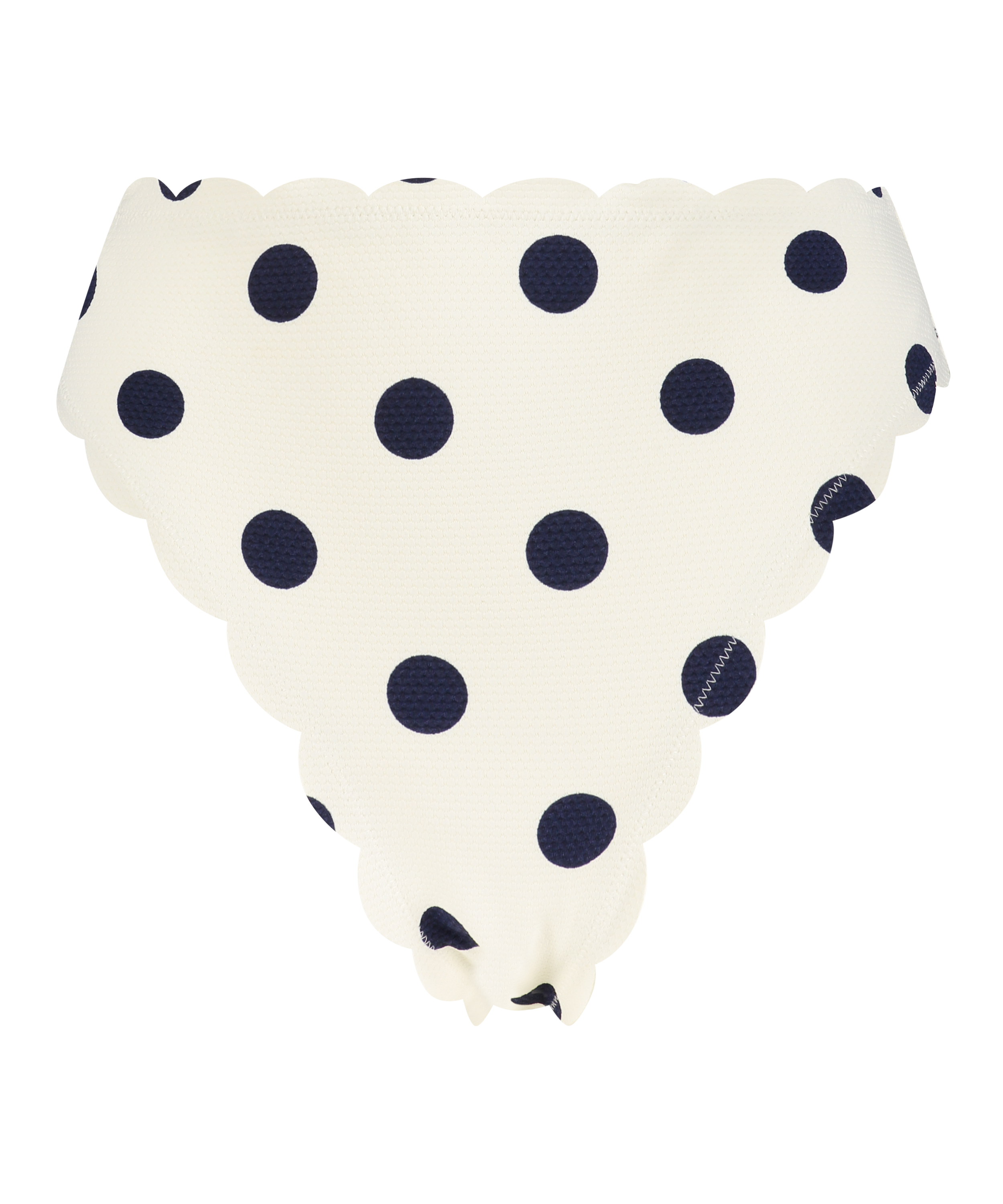 H&ouml;gt skuren bikiniunderdel Scallop, Vit, main