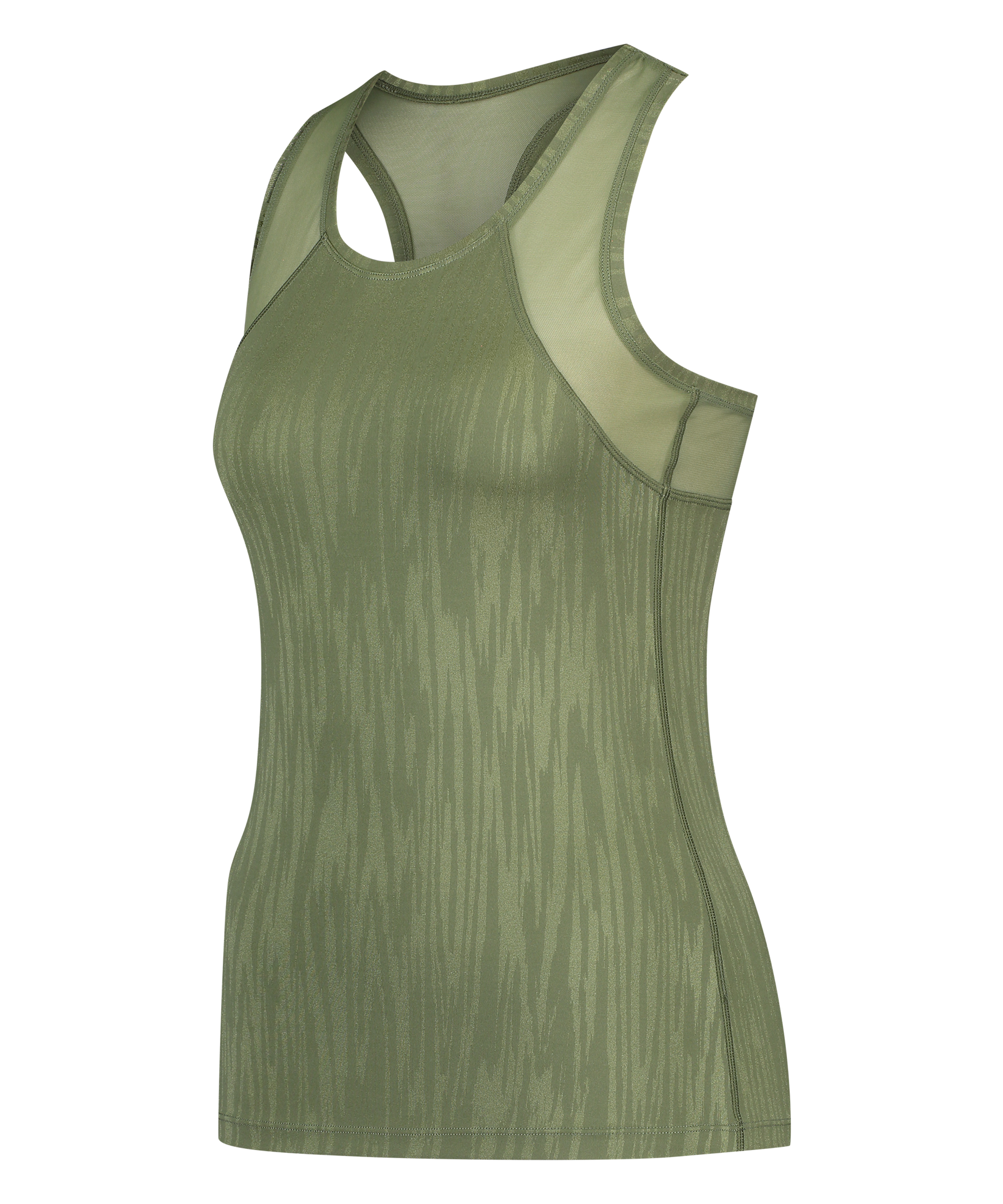 HKMX Sport slim fit tank top, Grön, main