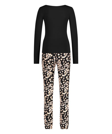 Pyjama set Daisy, Svart