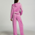 Tall Pyjamasbyxor i velour, Rosa