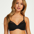 Mesh Padded underwired bra, Svart